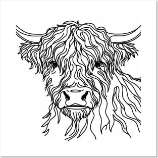 Hairy Coo Doodle Posters and Art